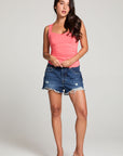 Mila Electric Coral Tank Top