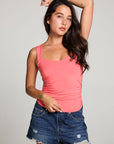 Mila Electric Coral Tank Top