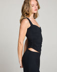 Mila Licorice Black Tank Top