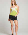 Julia Chartruse Green Tank Top