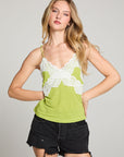 Julia Chartruse Green Tank Top