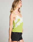 Julia Chartruse Green Tank Top