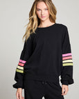 Rainbow Strappings Long Sleeve Pullover