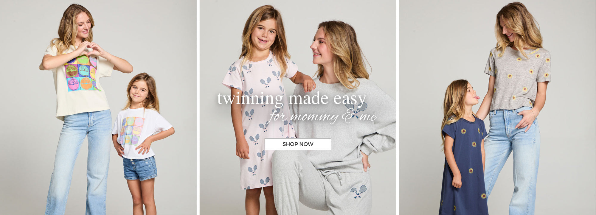 Twinning in style—effortless, everyday looks for moms and little ones.