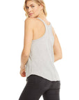 COTTON BASICS SEAMED SHIRTTAIL RACER BACK TANK WOMENS chaserbrand