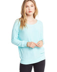 COZY KNIT LONG SLEEVE CREW NECK DOLMAN WOMENS chaserbrand