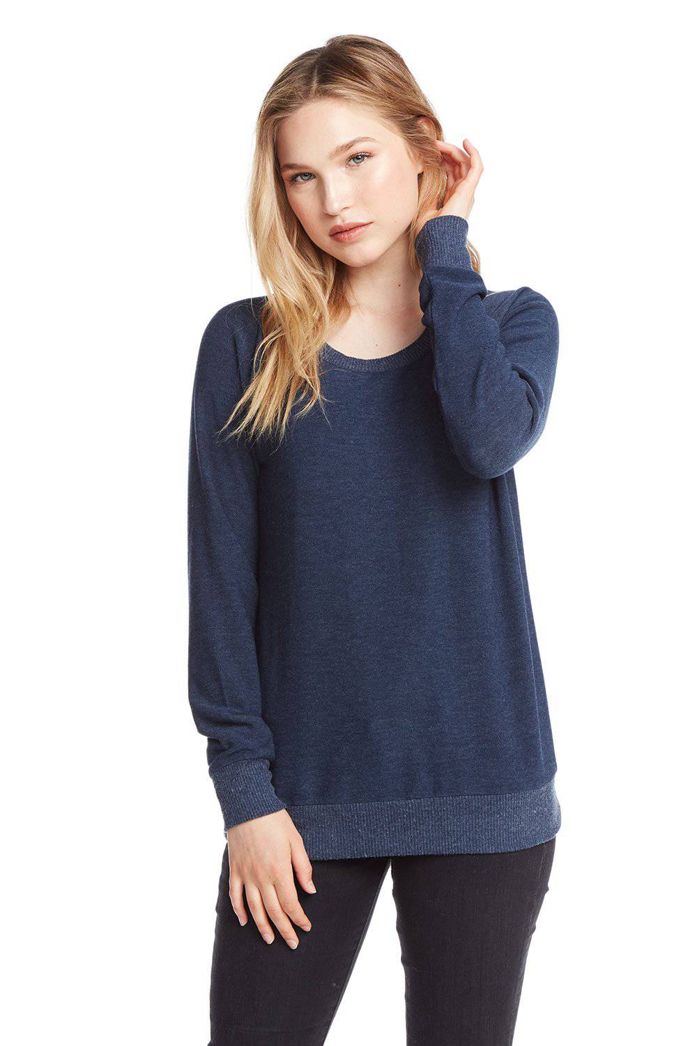 COZY KNIT LS RAGLAN PULLOVER WOMENS chaserbrand