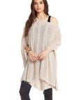 SIDE SLIT PONCHO WOMENS chaserbrand