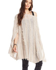 SIDE SLIT PONCHO WOMENS chaserbrand