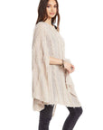 SIDE SLIT PONCHO WOMENS chaserbrand