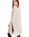 SIDE SLIT PONCHO WOMENS chaserbrand