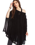 SIDE SLIT PONCHO WOMENS chaserbrand