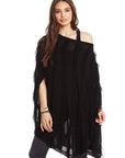 SIDE SLIT PONCHO WOMENS chaserbrand