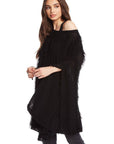 SIDE SLIT PONCHO WOMENS chaserbrand