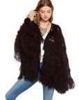 TASSEL YARN LONG KNIT FRINGE OPEN CARDIGAN WOMENS chaserbrand