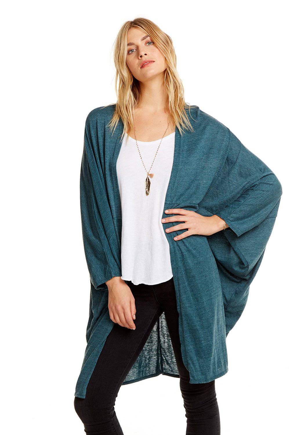 TRIBLEND JERSEY COCOON CARDIGAN WOMENS chaserbrand