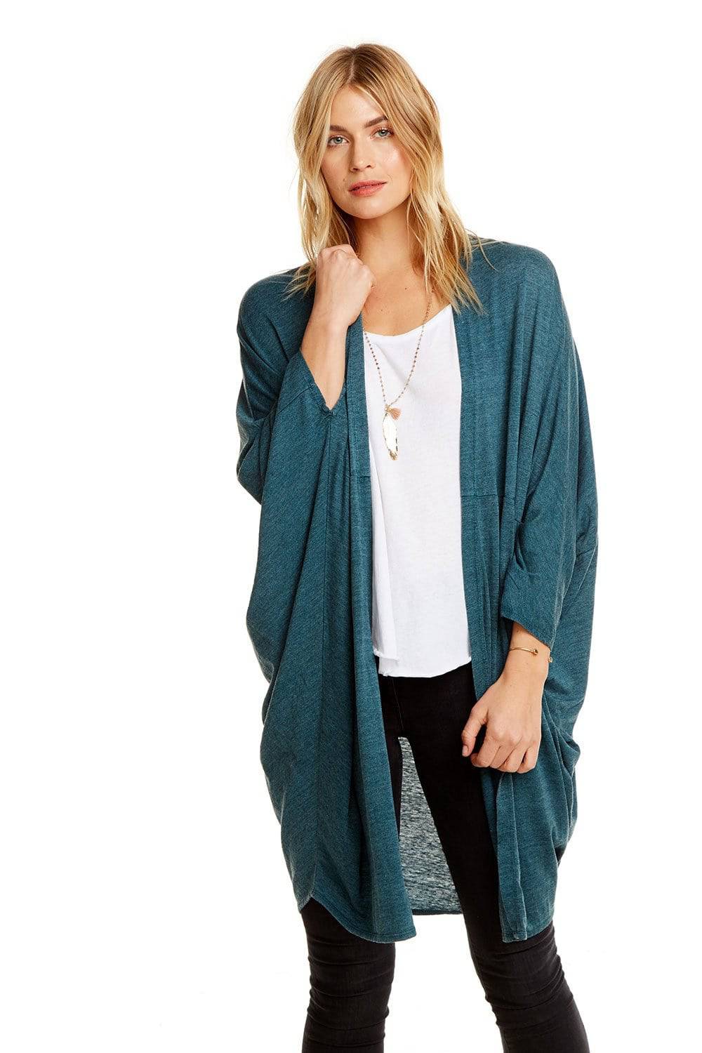 TRIBLEND JERSEY COCOON CARDIGAN WOMENS chaserbrand