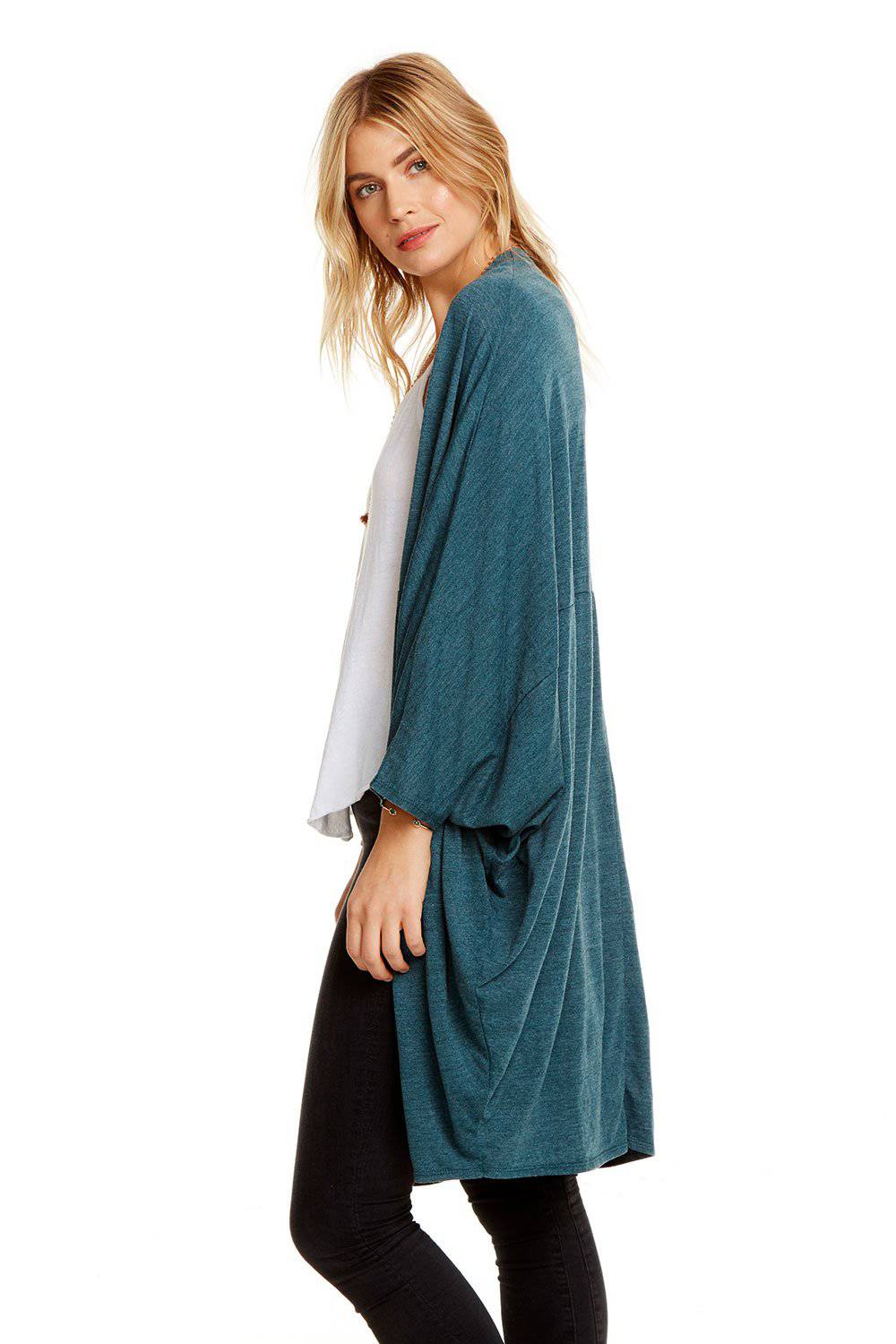 TRIBLEND JERSEY COCOON CARDIGAN WOMENS chaserbrand