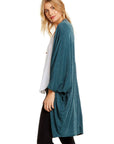 TRIBLEND JERSEY COCOON CARDIGAN WOMENS chaserbrand