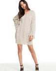 WIDE NECK RAGLAN SWEATER DRESS WOMENS chaserbrand