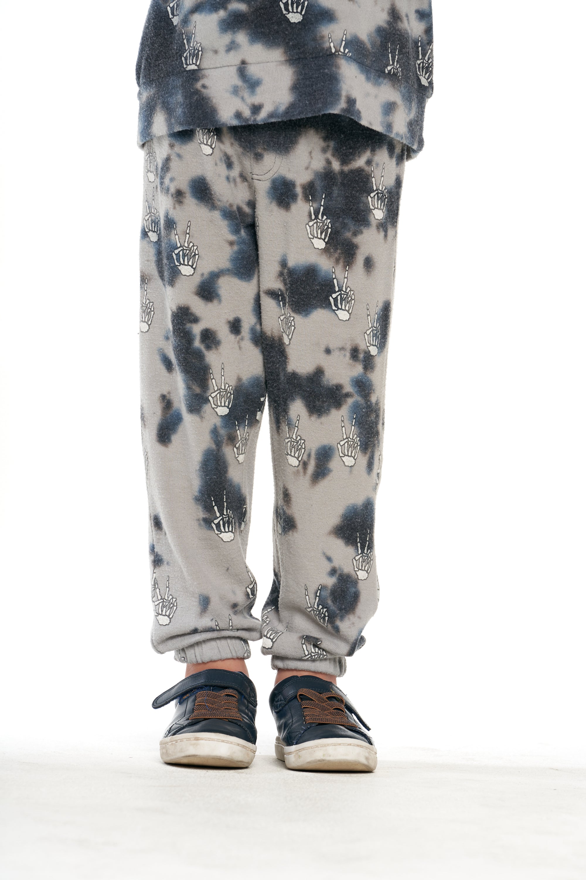 Tie Dye Skeleton Peace Pants BOYS - chaserbrand