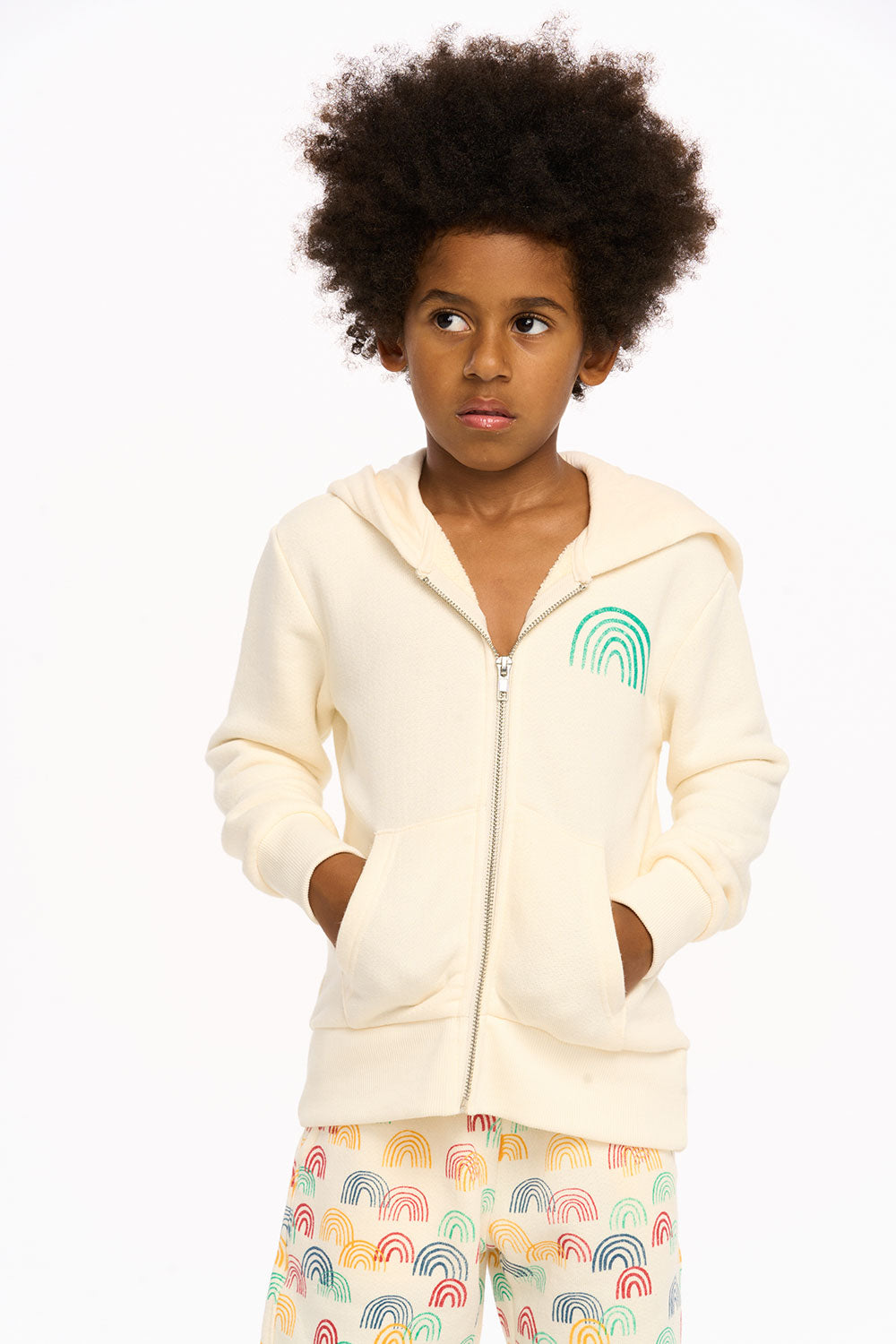 Rainbow Paxton Zip Up Hoodie BOYS chaserbrand