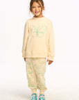 Linear Butterfly Pants - Macaroon GIRLS chaserbrand