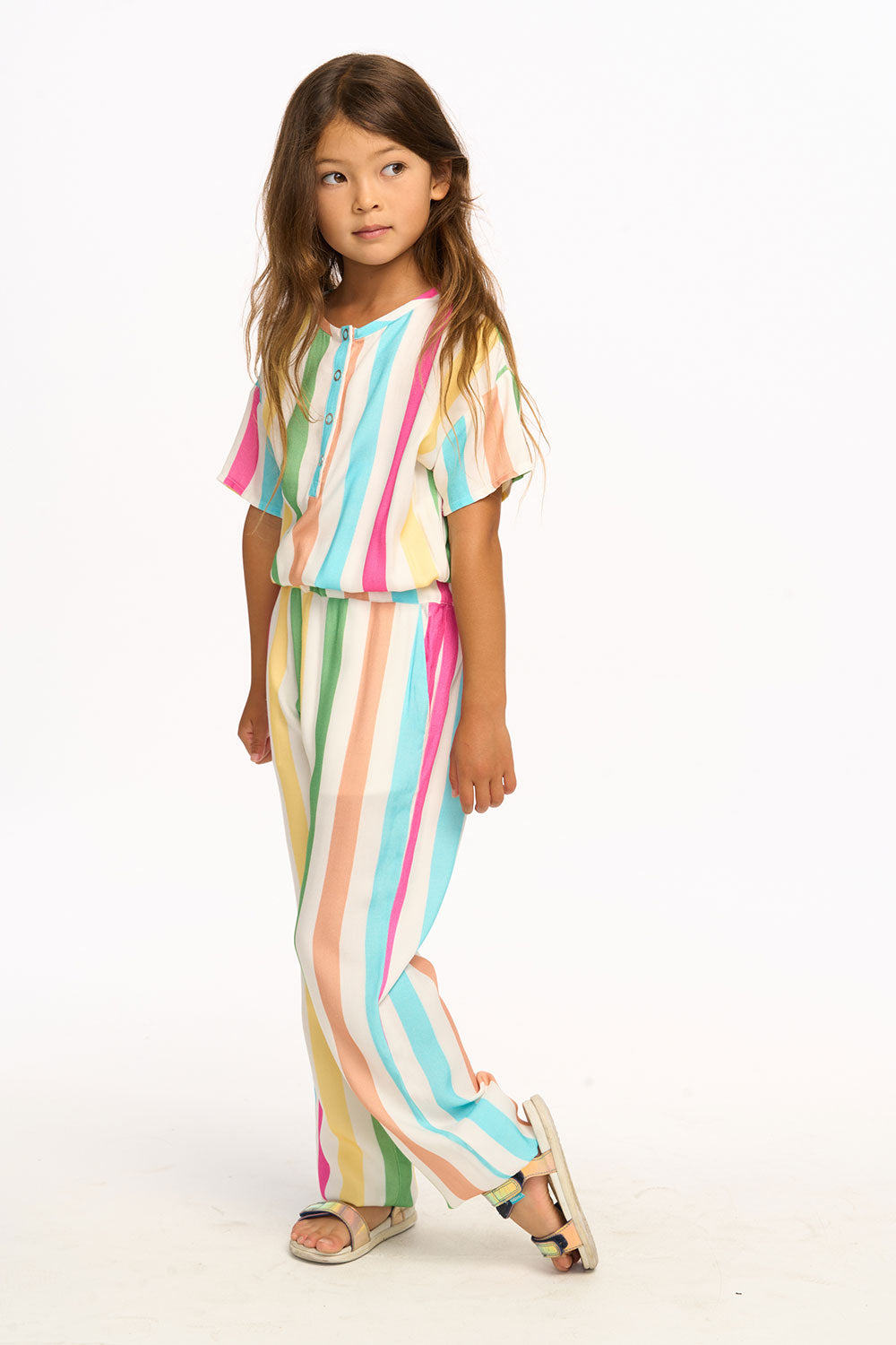 Multi Color Stripe Jumpsuit GIRLS chaserbrand