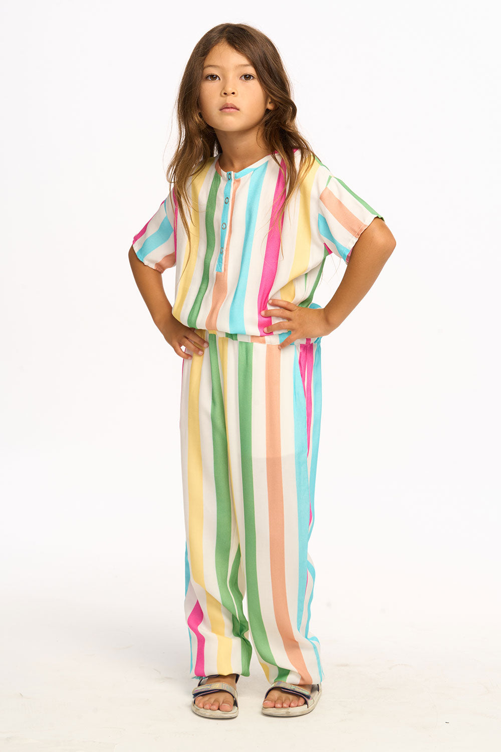 Multi Color Stripe Jumpsuit GIRLS chaserbrand