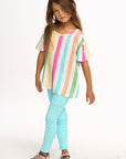 Multi Color Stripe Tee GIRLS chaserbrand