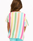 Multi Color Stripe Tee GIRLS chaserbrand