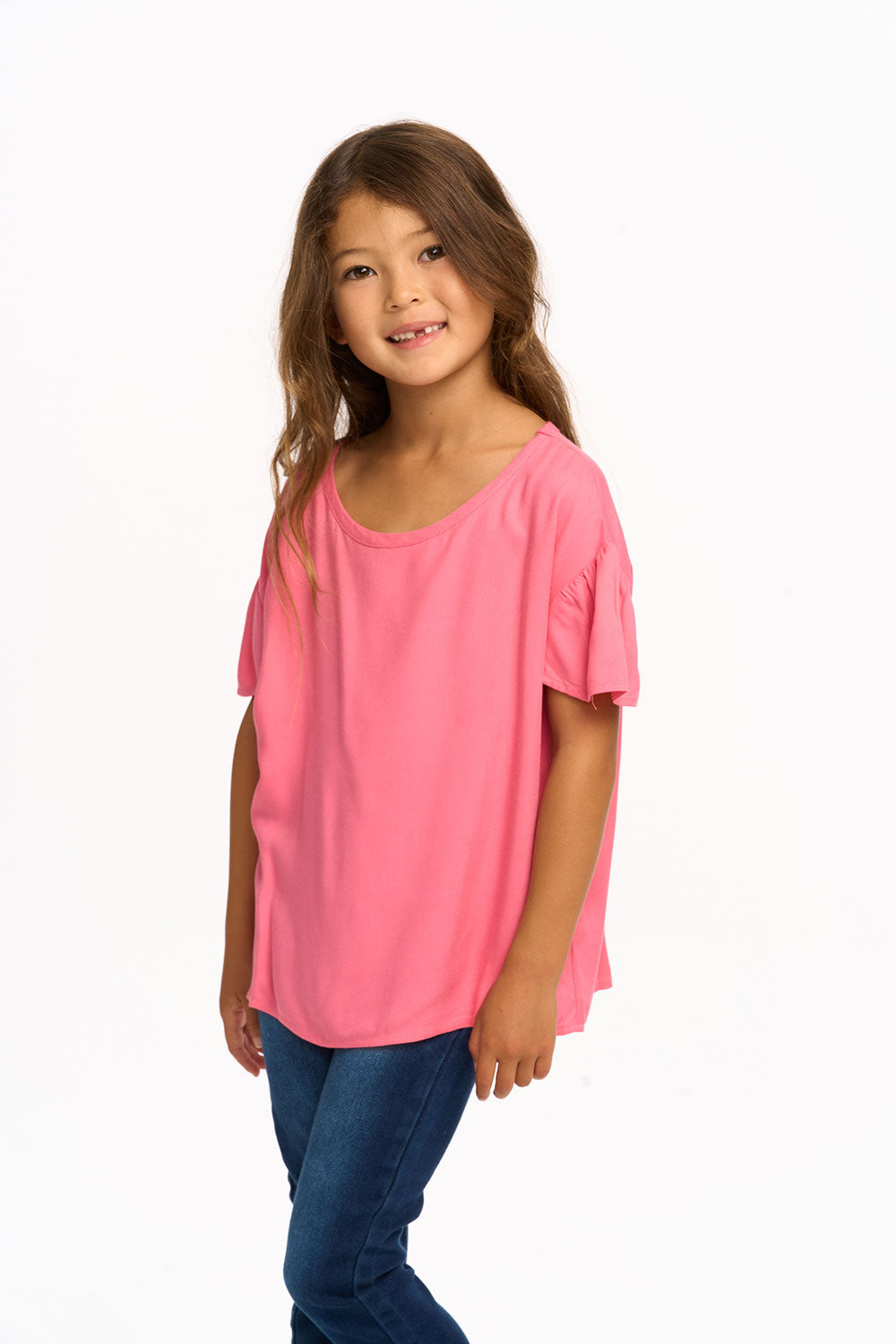 Wynn Short Sleeve Top - Pink Lemonade GIRLS chaserbrand