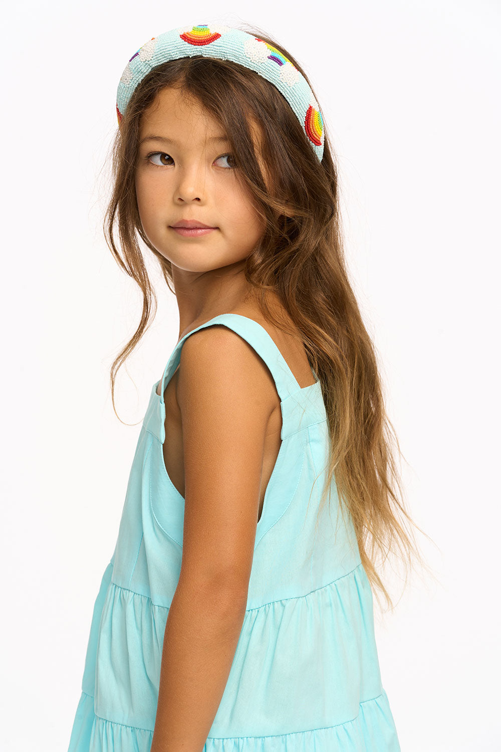 Nova Cotton Poplin Tank Dress - Clear Blue GIRLS chaserbrand