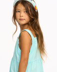 Nova Cotton Poplin Tank Dress - Clear Blue GIRLS chaserbrand