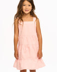 Nova Cotton Poplin Tank Dress - English Rose GIRLS chaserbrand