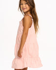 Nova Cotton Poplin Tank Dress - English Rose GIRLS chaserbrand