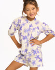 Lavender Watercolor Floral Top GIRLS chaserbrand