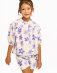 Lavender Watercolor Floral Top GIRLS chaserbrand