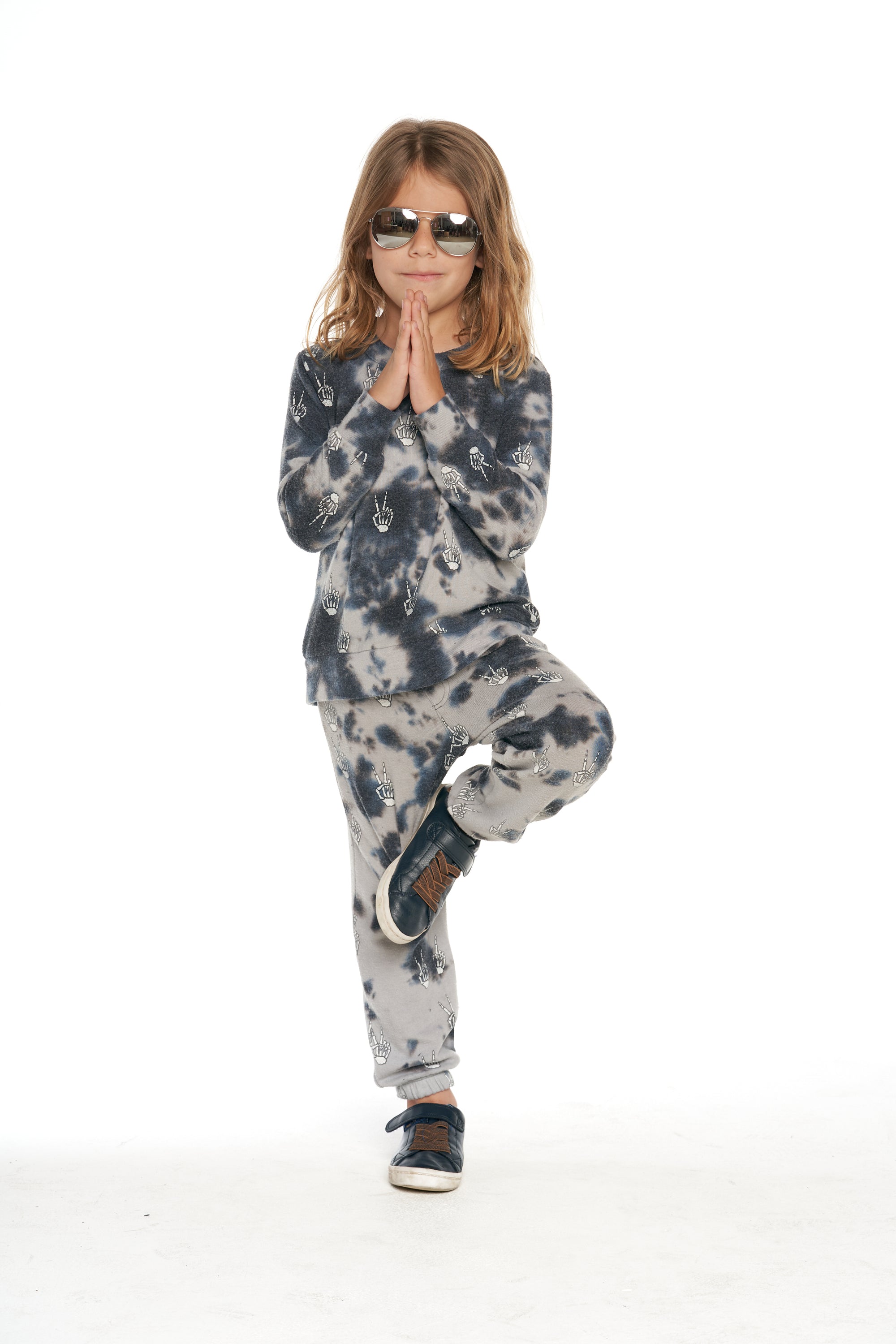 Tie Dye Skeleton Peace Pants BOYS - chaserbrand