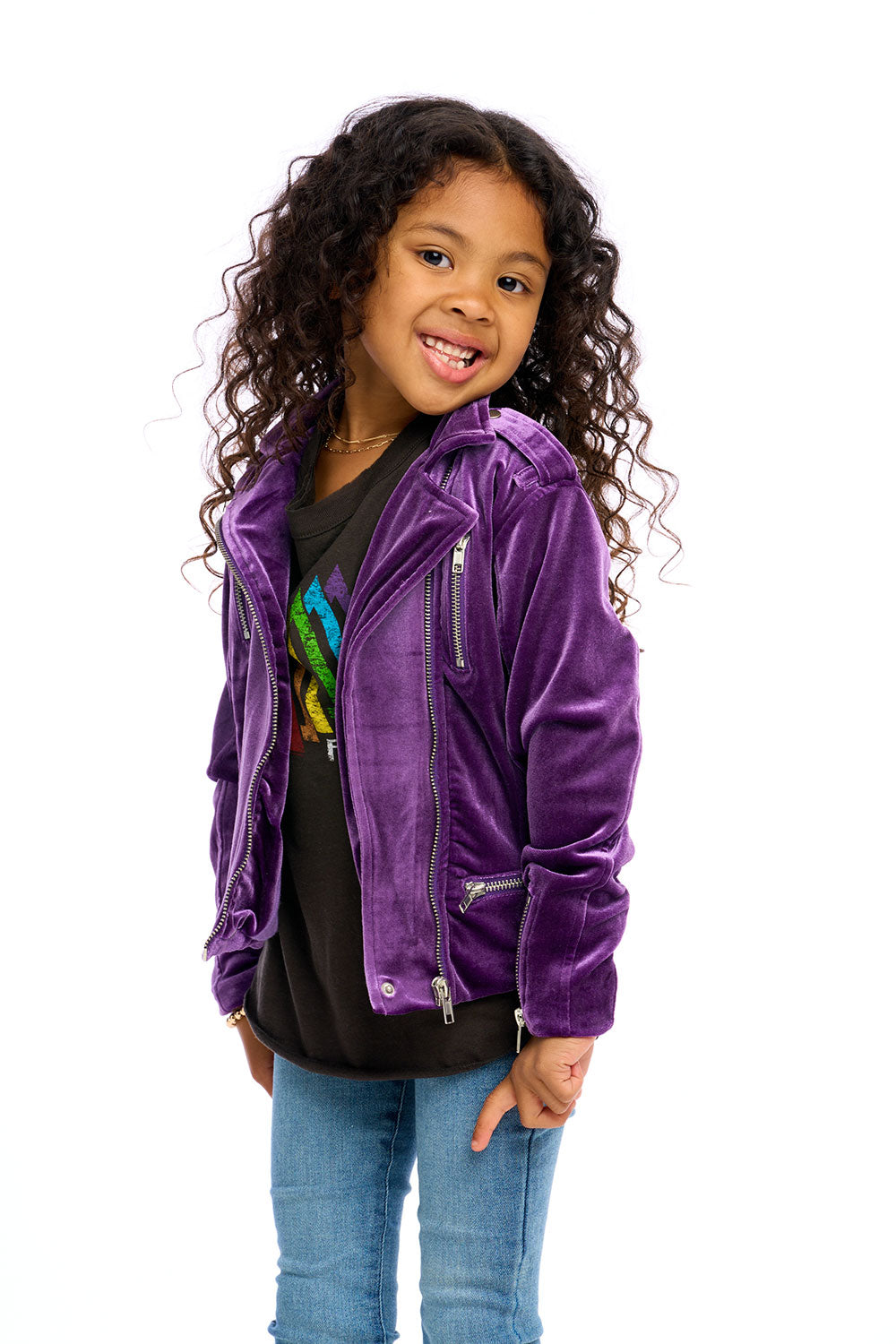 Crushed Velvet Bomber Jacket for Girls – Members Only®