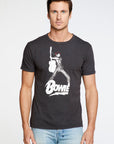 David Bowie - Bowie Guitar Crew Neck Tee MENS - chaserbrand