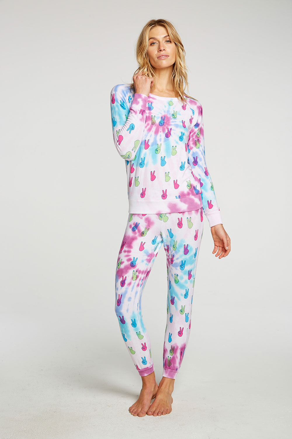 Tie Dye Peace Out Pants WOMENS - chaserbrand