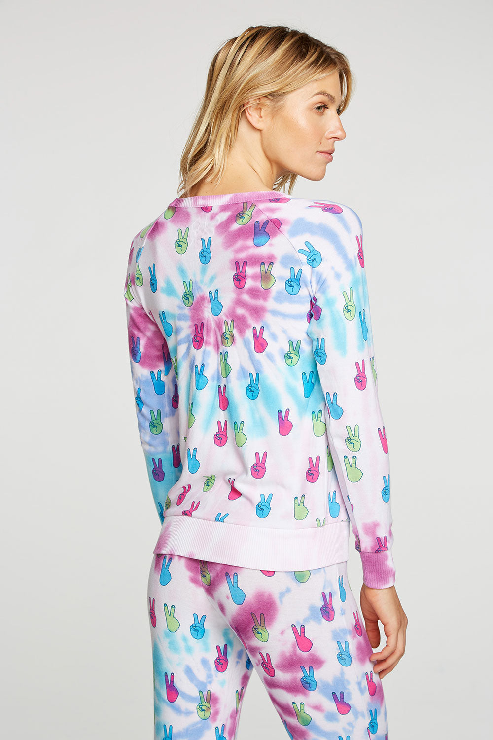 Tie Dye Peace Out Pullover WOMENS - chaserbrand