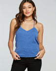 Vintage Rib Cropped T Back Cami WOMENS - chaserbrand