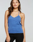 Vintage Rib Cropped T Back Cami WOMENS - chaserbrand