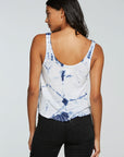 Linen Jersey Flouncy Double Scoop Tank WOMENS - chaserbrand