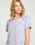 Linen French Terry Short Sleeve Raw Edge Raglan Pullover WOMENS - chaserbrand