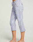 Linen French Terry Cropped Relaxed Raw Edge Jogger WOMENS - chaserbrand