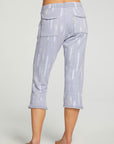 Linen French Terry Cropped Relaxed Raw Edge Jogger WOMENS - chaserbrand