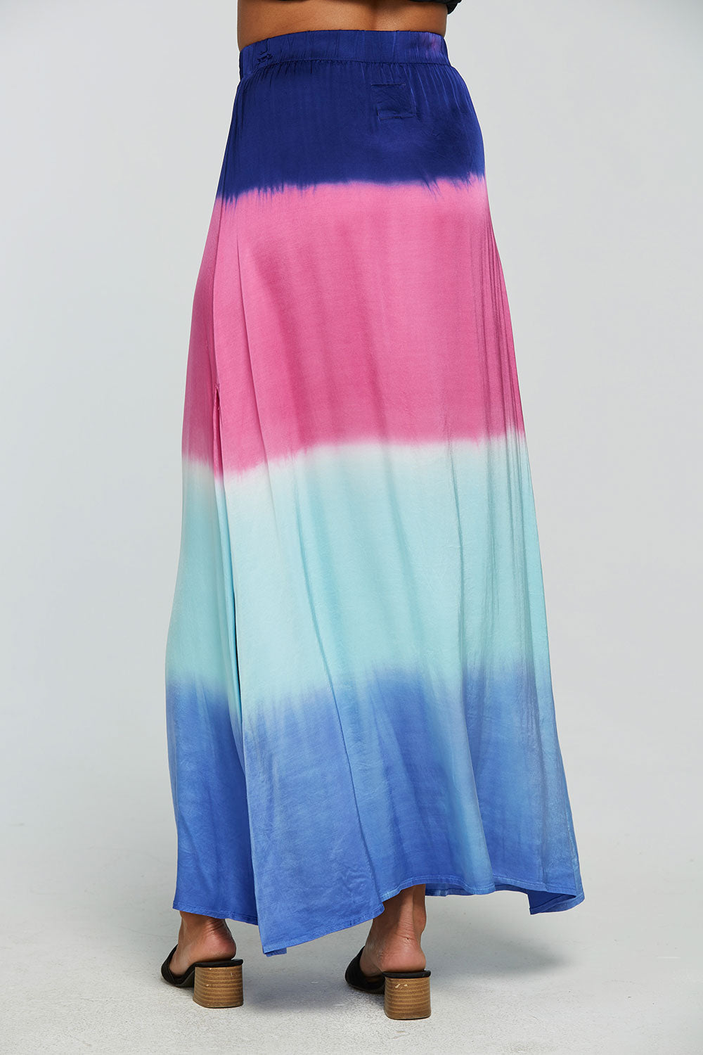 Stretch Silky Basics Side Slit Maxi Skirt WOMENS - chaserbrand